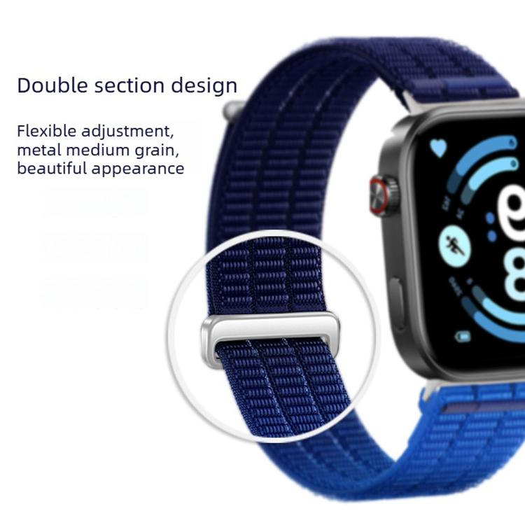 Cinturino per orologio con maglie doppie, in nylon traspirante, morbido come una nuvola, con chiusura in metallo., For Xiaomi Band  10 Pro / Redmi Watch 6 / 5