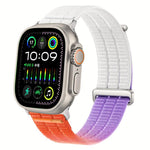Cinturino per orologio con maglie doppie, in nylon traspirante, morbido come una nuvola, con chiusura in metallo., For Apple Watch 46mm / 49mm / 45mm / 44mm, For Apple Watch 42mm / 41mm / 40mm / 38mm