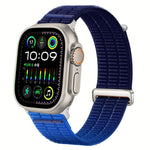 Cinturino per orologio con maglie doppie, in nylon traspirante, morbido come una nuvola, con chiusura in metallo., For Apple Watch 46mm / 49mm / 45mm / 44mm, For Apple Watch 42mm / 41mm / 40mm / 38mm