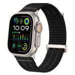 Cinturino per orologio con maglie doppie, in nylon traspirante, morbido come una nuvola, con chiusura in metallo., For Apple Watch 46mm / 49mm / 45mm / 44mm, For Apple Watch 42mm / 41mm / 40mm / 38mm