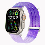 Cinturino per orologio con maglie doppie, in nylon traspirante, morbido come una nuvola, con chiusura in metallo., For Apple Watch 46mm / 49mm / 45mm / 44mm, For Apple Watch 42mm / 41mm / 40mm / 38mm