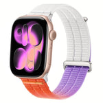 Cinturino per orologio con maglie doppie, in nylon traspirante, morbido come una nuvola, con chiusura in metallo., For Apple Watch 46mm / 49mm / 45mm / 44mm, For Apple Watch 42mm / 41mm / 40mm / 38mm