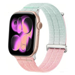 Cinturino per orologio con maglie doppie, in nylon traspirante, morbido come una nuvola, con chiusura in metallo., For Apple Watch 46mm / 49mm / 45mm / 44mm, For Apple Watch 42mm / 41mm / 40mm / 38mm