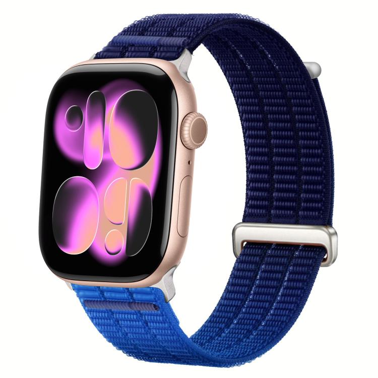 Cinturino per orologio con maglie doppie, in nylon traspirante, morbido come una nuvola, con chiusura in metallo., For Apple Watch 46mm / 49mm / 45mm / 44mm, For Apple Watch 42mm / 41mm / 40mm / 38mm