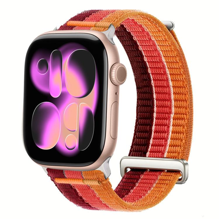 Cinturino per orologio con maglie doppie, in nylon traspirante, morbido come una nuvola, con chiusura in metallo., For Apple Watch 46mm / 49mm / 45mm / 44mm, For Apple Watch 42mm / 41mm / 40mm / 38mm
