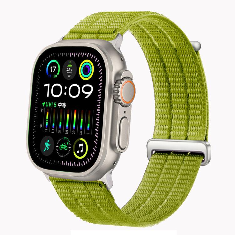 Cinturino per orologio con maglie doppie, in nylon traspirante, morbido come una nuvola, con chiusura in metallo., For Apple Watch 46mm / 49mm / 45mm / 44mm, For Apple Watch 42mm / 41mm / 40mm / 38mm