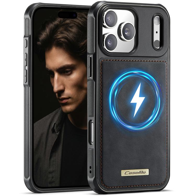 Custodia posteriore magnetica in ecopelle CaseMe serie C69 per telefono., For iPhone 17 Pro Max, For iPhone 17 Pro, For iPhone 17, For iPhone Air