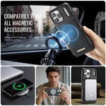 Custodia posteriore magnetica in ecopelle CaseMe serie C69 per telefono., For iPhone 17 Pro Max, For iPhone 17 Pro, For iPhone 17, For iPhone Air