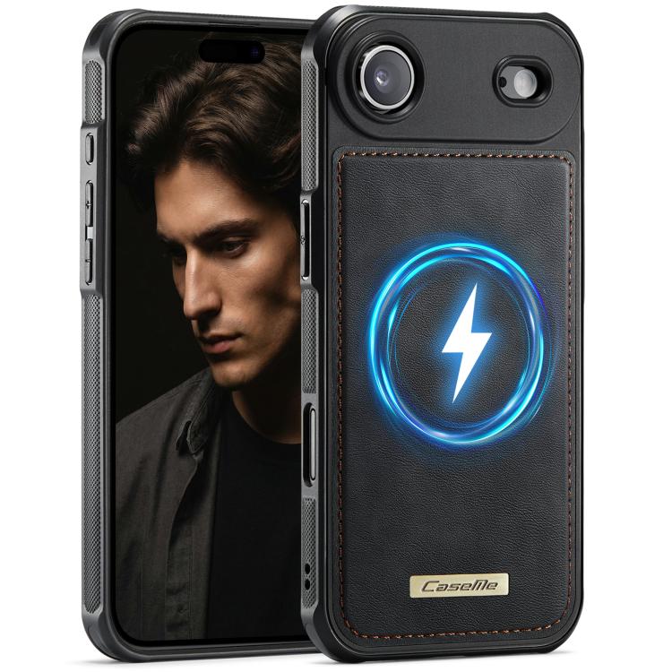 Custodia posteriore magnetica in ecopelle CaseMe serie C69 per telefono., For iPhone 17 Pro Max, For iPhone 17 Pro, For iPhone 17, For iPhone Air