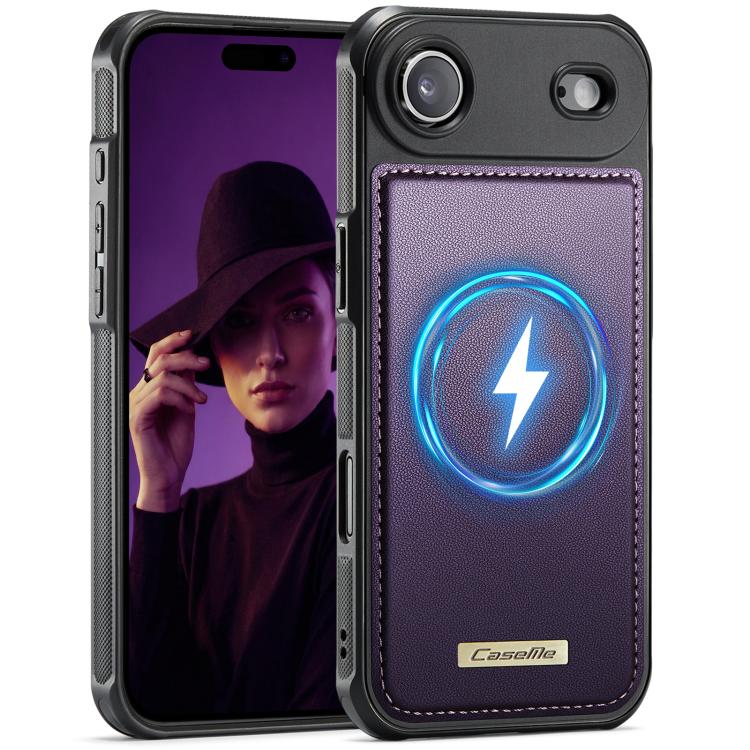 Custodia posteriore magnetica in ecopelle CaseMe serie C69 per telefono., For iPhone 17 Pro Max, For iPhone 17 Pro, For iPhone 17, For iPhone Air