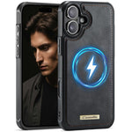 Custodia posteriore magnetica in ecopelle CaseMe serie C69 per telefono., For iPhone 16 Pro Max, For iPhone 16 Pro, For iPhone 16 Plus, For iPhone 16