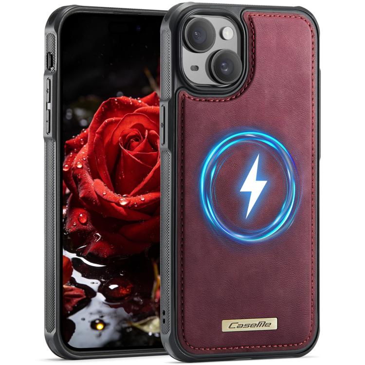 Custodia posteriore magnetica in ecopelle CaseMe serie C69 per telefono., For iPhone 15 Pro Max, For iPhone 15 Pro, For iPhone 15, For iPhone 14