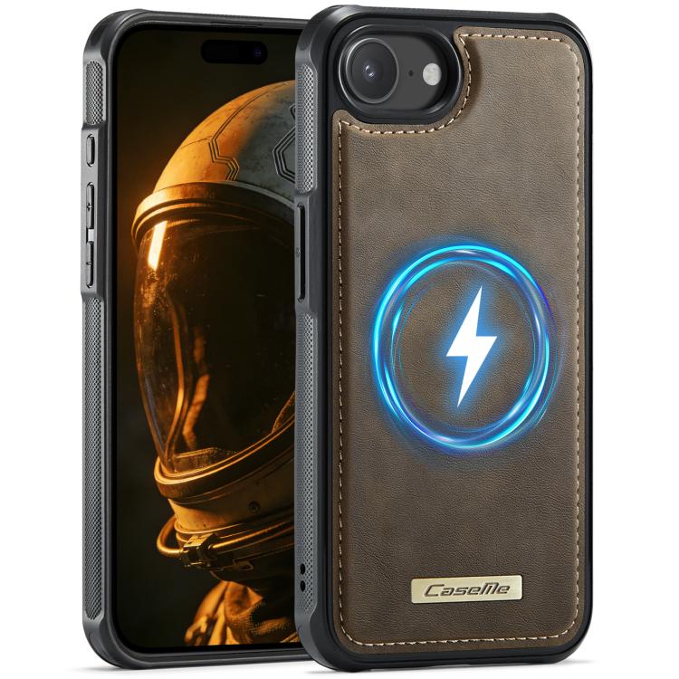 Custodia posteriore magnetica in ecopelle CaseMe serie C69 per telefono., For iPhone 11 Pro, For iPhone 17e /16e, For iPhone 15 Plus / 14 Plus, For iPhone 12 / 12 Pro