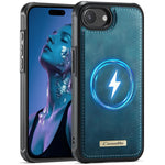 Custodia posteriore magnetica in ecopelle CaseMe serie C69 per telefono., For iPhone 11 Pro, For iPhone 17e /16e, For iPhone 15 Plus / 14 Plus, For iPhone 12 / 12 Pro
