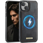 Custodia posteriore magnetica in ecopelle CaseMe serie C69 per telefono., For iPhone 13, For iPhone 12 Pro Max, For iPhone 11 Pro Max, For iPhone 11