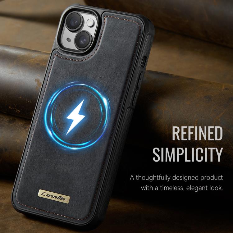 Custodia posteriore magnetica in ecopelle CaseMe serie C69 per telefono., For iPhone 13, For iPhone 12 Pro Max, For iPhone 11 Pro Max, For iPhone 11