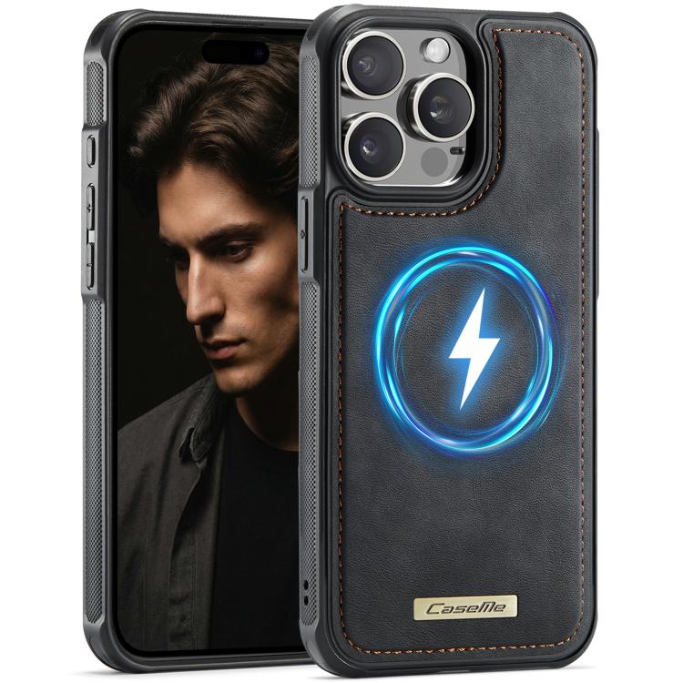 Custodia posteriore magnetica in ecopelle CaseMe serie C69 per telefono., For iPhone 14 Pro, For iPhone 14 Pro Max, For iPhone 13 Pro Max, For iPhone 13 Pro