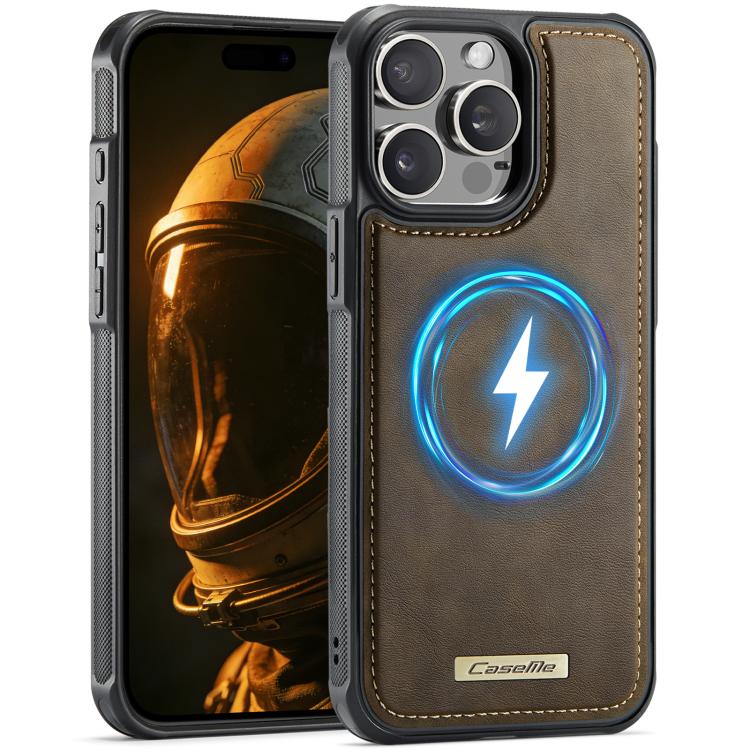Custodia posteriore magnetica in ecopelle CaseMe serie C69 per telefono., For iPhone 14 Pro, For iPhone 14 Pro Max, For iPhone 13 Pro Max, For iPhone 13 Pro