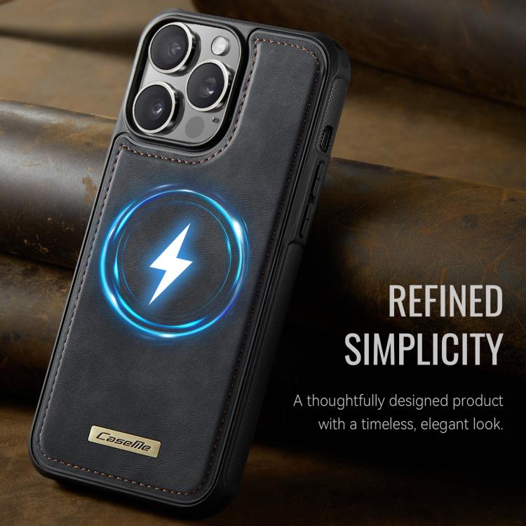 Custodia posteriore magnetica in ecopelle CaseMe serie C69 per telefono., For iPhone 14 Pro, For iPhone 14 Pro Max, For iPhone 13 Pro Max, For iPhone 13 Pro
