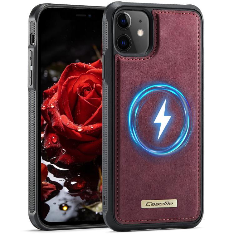 Custodia posteriore magnetica in ecopelle CaseMe serie C69 per telefono., For iPhone 13, For iPhone 12 Pro Max, For iPhone 11 Pro Max, For iPhone 11