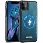 Custodia posteriore magnetica in ecopelle CaseMe serie C69 per telefono., For iPhone 13, For iPhone 12 Pro Max, For iPhone 11 Pro Max, For iPhone 11