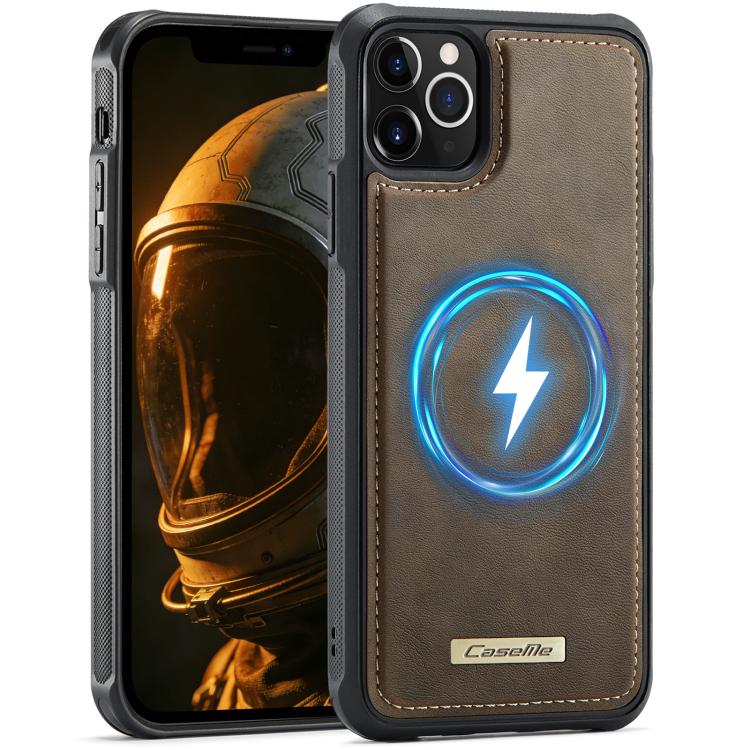 Custodia posteriore magnetica in ecopelle CaseMe serie C69 per telefono., For iPhone 13, For iPhone 12 Pro Max, For iPhone 11 Pro Max, For iPhone 11