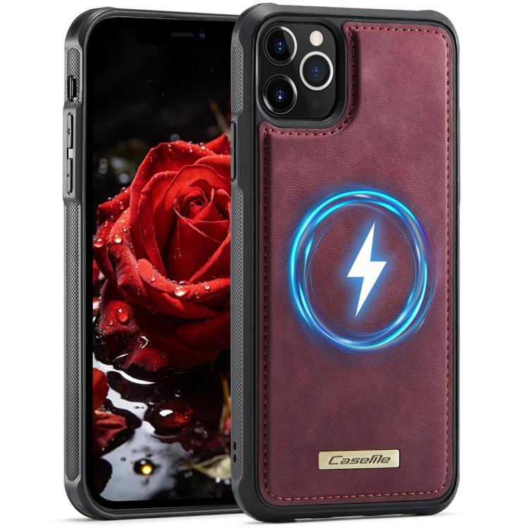 Custodia posteriore magnetica in ecopelle CaseMe serie C69 per telefono., For iPhone 13, For iPhone 12 Pro Max, For iPhone 11 Pro Max, For iPhone 11