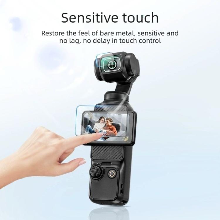 3 pellicole protettive antigraffio per schermo della fotocamera, For DJI Osmo Pocket 4 Standard Tempered Glass, For DJI Osmo Pocket 4 AR Anti-Reflective Glass