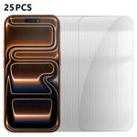 25 pezzi Pellicola protettiva in vetro temperato HD anti-impronta semi-schermo ad alto contenuto di alluminio, For iPhone 18 Pro, For iPhone 18 Pro Max, For iPhone 17 Pro Max, For iPhone 17 Pro, For iPhone 17, For iPhone Air, For iPhone 16 Pro Max     ...