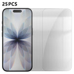 25 pezzi Pellicola protettiva in vetro temperato HD anti-impronta semi-schermo ad alto contenuto di alluminio, For iPhone 18 Pro, For iPhone 18 Pro Max, For iPhone 17 Pro Max, For iPhone 17 Pro, For iPhone 17, For iPhone Air, For iPhone 16 Pro Max     ...