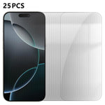 25 pezzi Pellicola protettiva in vetro temperato HD anti-impronta semi-schermo ad alto contenuto di alluminio, For iPhone 18 Pro, For iPhone 18 Pro Max, For iPhone 17 Pro Max, For iPhone 17 Pro, For iPhone 17, For iPhone Air, For iPhone 16 Pro Max     ...