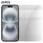 25 pezzi Pellicola protettiva in vetro temperato HD anti-impronta semi-schermo ad alto contenuto di alluminio, For iPhone 18 Pro, For iPhone 18 Pro Max, For iPhone 17 Pro Max, For iPhone 17 Pro, For iPhone 17, For iPhone Air, For iPhone 16 Pro Max     ...