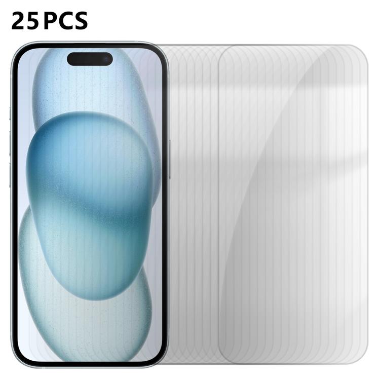 25 pezzi Pellicola protettiva in vetro temperato HD anti-impronta semi-schermo ad alto contenuto di alluminio, For iPhone 18 Pro, For iPhone 18 Pro Max, For iPhone 17 Pro Max, For iPhone 17 Pro, For iPhone 17, For iPhone Air, For iPhone 16 Pro Max     ...
