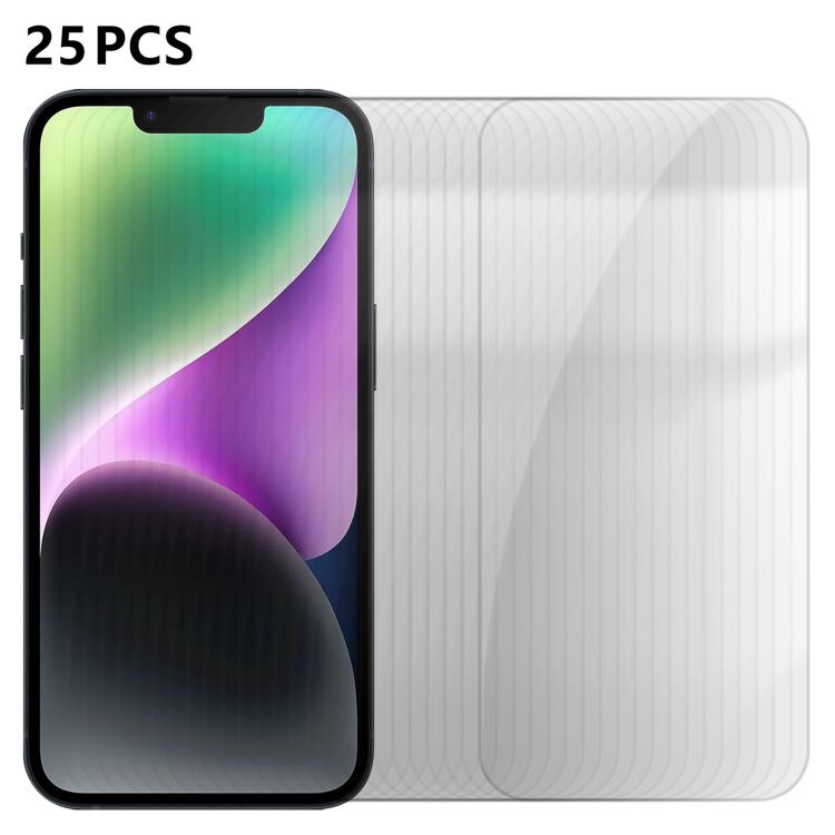 25 pezzi Pellicola protettiva in vetro temperato HD anti-impronta semi-schermo ad alto contenuto di alluminio, For iPhone 18 Pro, For iPhone 18 Pro Max, For iPhone 17 Pro Max, For iPhone 17 Pro, For iPhone 17, For iPhone Air, For iPhone 16 Pro Max     ...