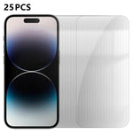 25 pezzi Pellicola protettiva in vetro temperato HD anti-impronta semi-schermo ad alto contenuto di alluminio, For iPhone 18 Pro, For iPhone 18 Pro Max, For iPhone 17 Pro Max, For iPhone 17 Pro, For iPhone 17, For iPhone Air, For iPhone 16 Pro Max     ...