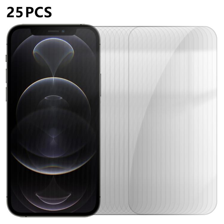 25 pezzi Pellicola protettiva in vetro temperato HD anti-impronta semi-schermo ad alto contenuto di alluminio, For iPhone 11 Pro Max, For iPhone 11, For iPhone 11 Pro, For iPhone XS, For iPhone XR, For iPhone XS Max, For iPhone X, For iPhone 8 Plus    ...