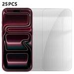 25 pezzi Pellicola protettiva in vetro temperato HD anti-impronta semi-schermo ad alto contenuto di alluminio, For iPhone 18 Pro, For iPhone 18 Pro Max, For iPhone 17 Pro Max, For iPhone 17 Pro, For iPhone 17, For iPhone Air, For iPhone 16 Pro Max     ...