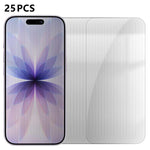 25 pezzi Pellicola protettiva in vetro temperato HD anti-impronta semi-schermo ad alto contenuto di alluminio, For iPhone 18 Pro, For iPhone 18 Pro Max, For iPhone 17 Pro Max, For iPhone 17 Pro, For iPhone 17, For iPhone Air, For iPhone 16 Pro Max     ...