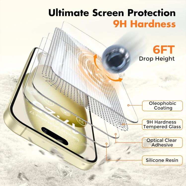25 pezzi Pellicola protettiva in vetro temperato HD anti-impronta semi-schermo ad alto contenuto di alluminio, For iPhone 11 Pro Max, For iPhone 11, For iPhone 11 Pro, For iPhone XS, For iPhone XR, For iPhone XS Max, For iPhone X, For iPhone 8 Plus    ...