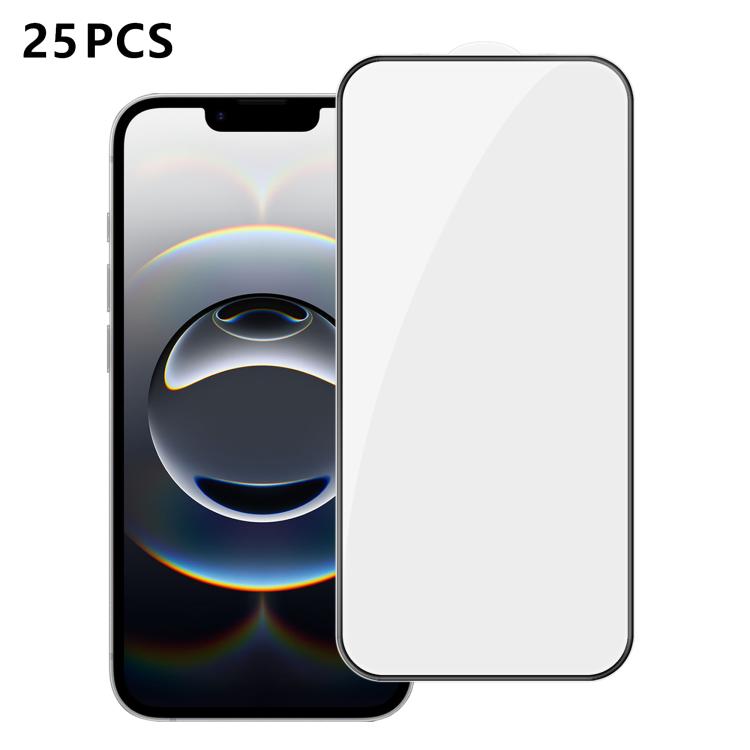 25 pezzi Pellicola in vetro temperato HD serigrafata ad alta densità di alluminio con copertura completa e anti-impronta, For iPhone 11 Pro Max, For iPhone 11, For iPhone 11 Pro, For iPhone XS, For iPhone XR, For iPhone XS Max, For iPhone X            ...