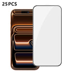 25 pezzi Pellicola in vetro temperato HD serigrafata ad alta densità di alluminio con copertura completa e anti-impronta, For iPhone 18 Pro, For iPhone 18 Pro Max, For iPhone 17 Pro Max, For iPhone 17 Pro, For iPhone 17, For iPhone Air                 ...