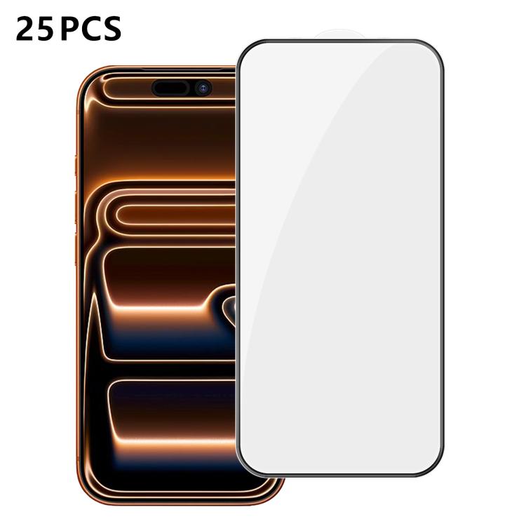 25 pezzi Pellicola in vetro temperato HD serigrafata ad alta densità di alluminio con copertura completa e anti-impronta, For iPhone 18 Pro, For iPhone 18 Pro Max, For iPhone 17 Pro Max, For iPhone 17 Pro, For iPhone 17, For iPhone Air                 ...