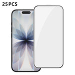 25 pezzi Pellicola in vetro temperato HD serigrafata ad alta densità di alluminio con copertura completa e anti-impronta, For iPhone 18 Pro, For iPhone 18 Pro Max, For iPhone 17 Pro Max, For iPhone 17 Pro, For iPhone 17, For iPhone Air                 ...