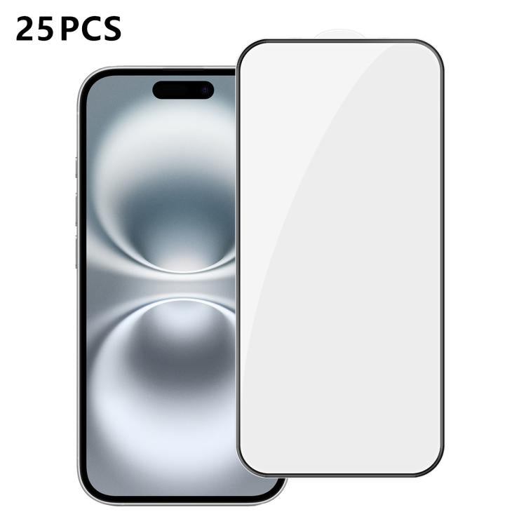 25 pezzi Pellicola in vetro temperato HD serigrafata ad alta densità di alluminio con copertura completa e anti-impronta, For iPhone 18 Pro, For iPhone 18 Pro Max, For iPhone 17 Pro Max, For iPhone 17 Pro, For iPhone 17, For iPhone Air                 ...