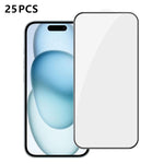25 pezzi Pellicola in vetro temperato HD serigrafata ad alta densità di alluminio con copertura completa e anti-impronta, For iPhone 18 Pro, For iPhone 18 Pro Max, For iPhone 17 Pro Max, For iPhone 17 Pro, For iPhone 17, For iPhone Air                 ...