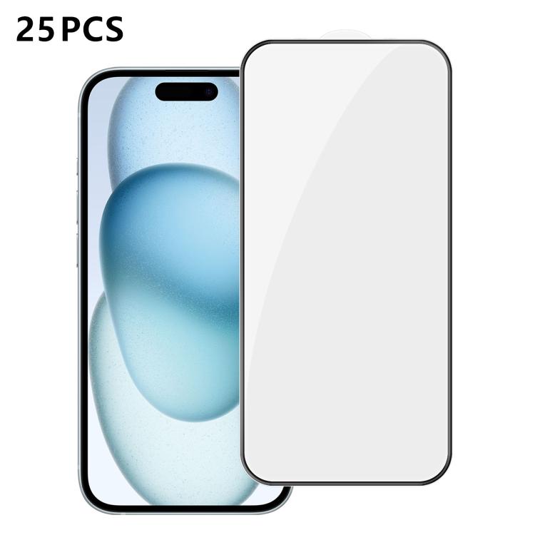 25 pezzi Pellicola in vetro temperato HD serigrafata ad alta densità di alluminio con copertura completa e anti-impronta, For iPhone 18 Pro, For iPhone 18 Pro Max, For iPhone 17 Pro Max, For iPhone 17 Pro, For iPhone 17, For iPhone Air                 ...
