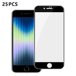 25 pezzi Pellicola in vetro temperato HD serigrafata ad alta densità di alluminio con copertura completa e anti-impronta, For iPhone 11 Pro Max, For iPhone 11, For iPhone 11 Pro, For iPhone XS, For iPhone XR, For iPhone XS Max, For iPhone X            ...
