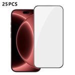 25 pezzi Pellicola in vetro temperato HD serigrafata ad alta densità di alluminio con copertura completa e anti-impronta, For iPhone 18 Pro, For iPhone 18 Pro Max, For iPhone 17 Pro Max, For iPhone 17 Pro, For iPhone 17, For iPhone Air                 ...
