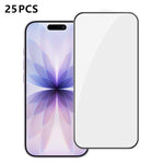 25 pezzi Pellicola in vetro temperato HD serigrafata ad alta densità di alluminio con copertura completa e anti-impronta, For iPhone 18 Pro, For iPhone 18 Pro Max, For iPhone 17 Pro Max, For iPhone 17 Pro, For iPhone 17, For iPhone Air                 ...