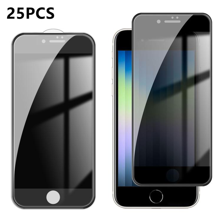 25 pezzi Pellicola in vetro temperato anti-impronta serigrafata ad alta copertura in alluminio per la privacy, For iPhone 11 Pro Max, For iPhone 11, For iPhone 11 Pro, For iPhone XS, For iPhone XR, For iPhone XS Max, For iPhone X, For iPhone 8 Plus    ...